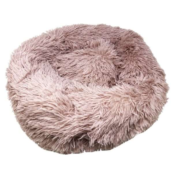Pet Life Nestler High-Grade Plush and Soft Rounded Dog Bed in Pink, Size: 26.4"L x 26.4"W 6.69"H | Polyester PetSmart