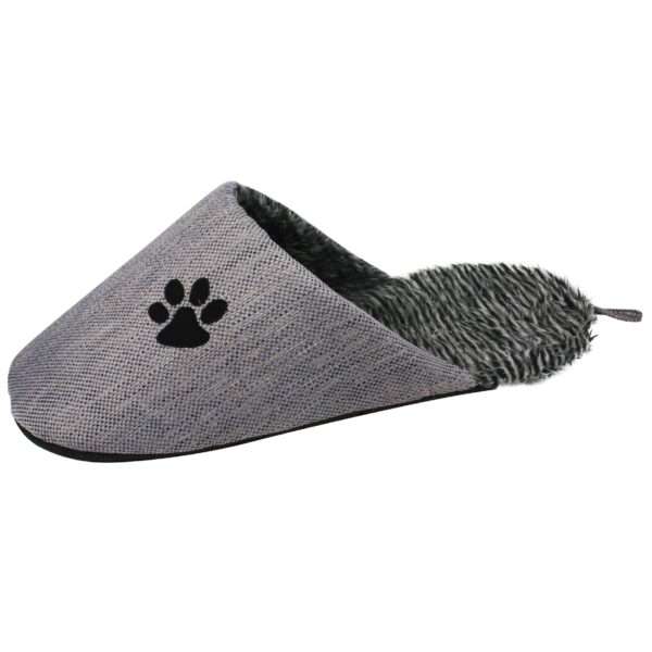 Pet Life Slip-On Fashionable Slipper Dog Bed, 28.5" L X 13.1" W X 13.5" H, Gray, .87 LB