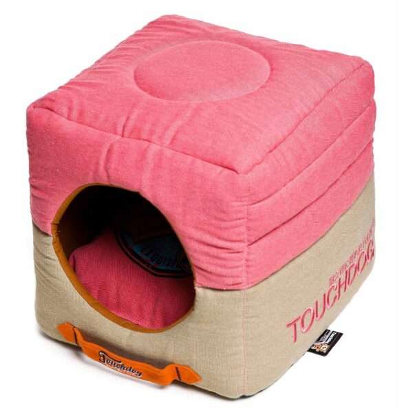 Pet Life Touchdog Convertible and Reversible Dog Bed in Bubblegum Pink | Nylon PetSmart