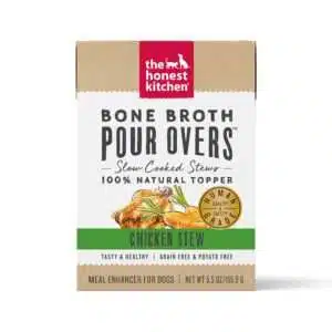 The Honest Kitchen Bone Broth Pour Overs: Chicken Stew Wet Dog Food Topper, 5.5 oz., Case of 12, 12 X 5.5 OZ