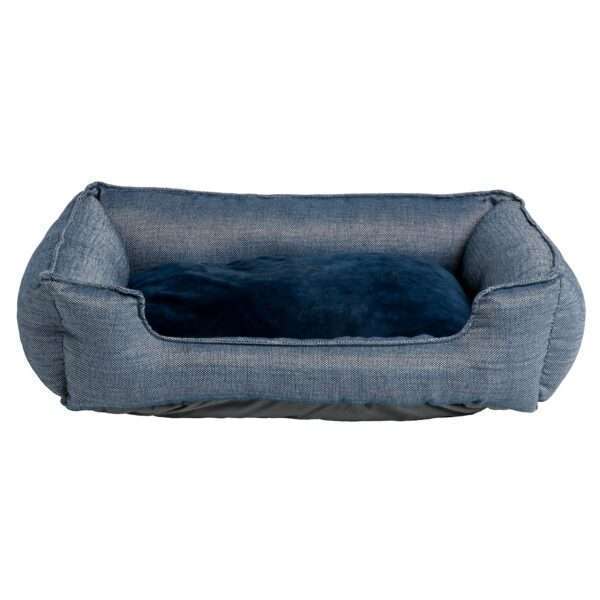 Top Paw Chambray Cuddler Dog Bed, Size: 18"L x 22"W 6.5"H | Polyester PetSmart