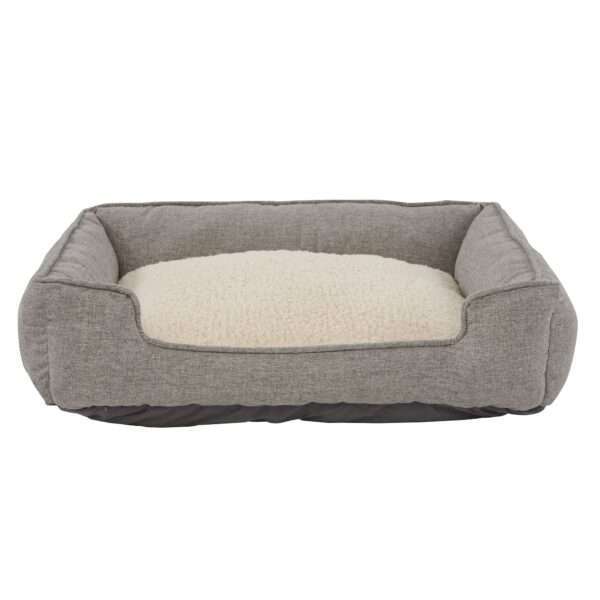 Top Paw Cuddler Dog Bed in Grey, Size: 22"L x 28"W 7.5"H | Polyester PetSmart