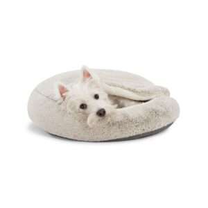 Top Paw Faux Fur Snuggler Cave Dog Bed, Size: 22"L x 22"W 5"H | Polyester PetSmart