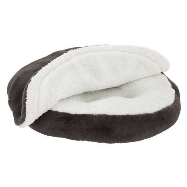 Top Paw Fur Snuggler Dog Bed in Grey, Size: 22"L x 22"W 5"H | PetSmart