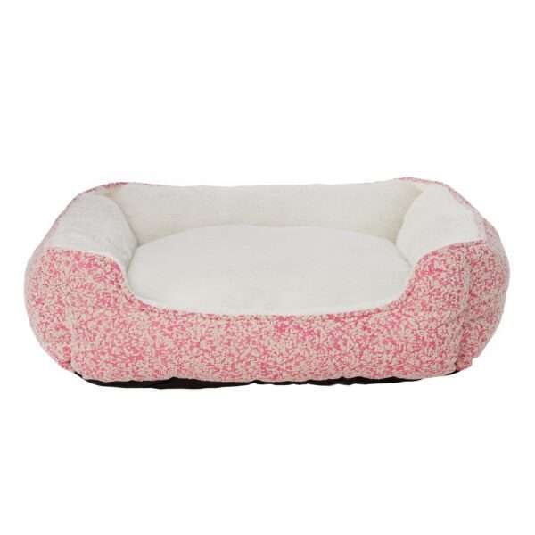 Top Paw Tweed Cuddler Dog Bed in Pink | Polyester PetSmart