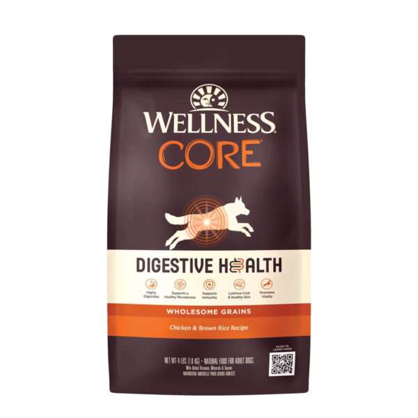 Wellness Wellness Core Digestive Health Chicken & Brown Rice Dry Dog Food | 4 lb