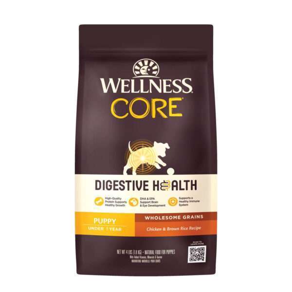 Wellness Wellness Core Digestive Health Puppy Chicken With Grains Dry Dog Food | 4 lb