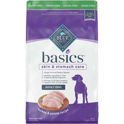 Blue Buffalo Basics Adult Turkey and Potato Recipe Dry Dog Food 11-lb