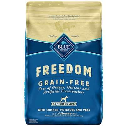 Blue Buffalo Freedom Senior Chicken Recipe Dry Dog Food 24-lb