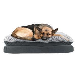 Canine Creations Charcoal Rectangle Dog Bed, 45" L X 36" W X 10" H, X-Large