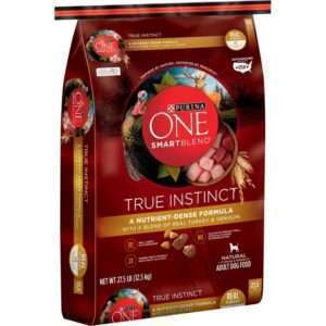 Purina ONE SmartBlend True Instinct Real Turkey & Venison Adult Premium Dry Dog Food - 27.5 lb Bag