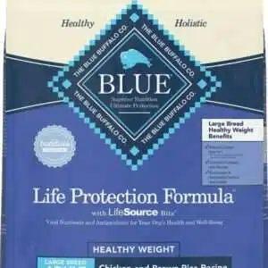 Blue Buffalo Life Protection Formula Healthy Weight Large Breed Adult Chicken & Brown Rice Recipe Dry Dog Food - 60 lb Bag (2 x 30 lb Bag)
