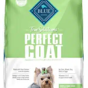 Blue Buffalo True Solutions Perfect Coat Skin & Coat Care Formula Salmon Recipe Adult Dry Dog Food - 24 lb Bag