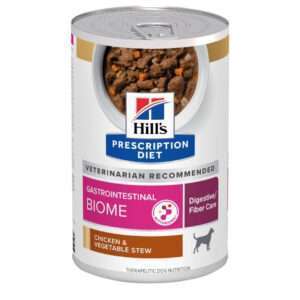 Hill's Prescription Diet Canine Gastrointestinal Biome Digestive / Fiber Care Chicken & Vegetable Stew Wet Dog Food - 12.5 oz, case of 12