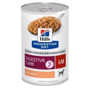 Hill's Prescription Diet Canine i/d Digestive Care with Turkey Wet Dog Food - 13 oz, case of 12