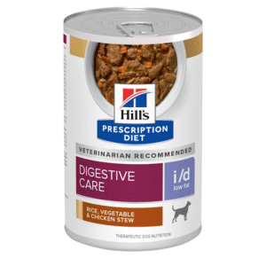 Hill's Prescription Diet Canine i/d Low Fat Digestive Care Rice, Vegetable & Chicken Stew Wet Dog Food - 12.5 oz, case of 12