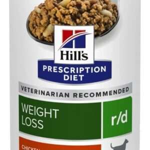 Hill's Prescription Diet r/d Canine Weight Loss Chicken Flavor Wet Dog Food - 12.3 oz, case of 12