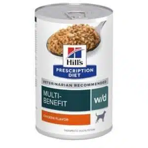 Hill's Prescription Diet w/d Canine Multi-Benefit Chicken Flavor Wet Dog Food - 13 oz, case of 12