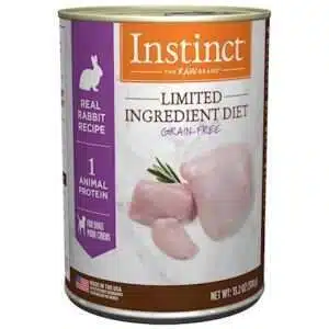 Nature's Variety Instinct Grain Free LID Rabbit Canned Dog Food 13.2-oz, case of 6