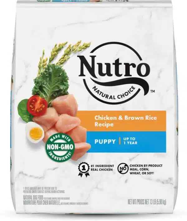 Nutro Wholesome Essentials Puppy Farm-Raised Chicken, Brown Rice & Sweet Potato Dry Dog Food - 5 lb Bag