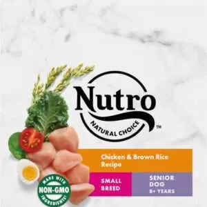 Nutro Wholesome Essentials Small Breed Senior Chicken, Whole Brown Rice & Sweet Potato Dry Dog Food - 5 lb Bag