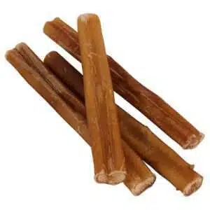 7 Straight Bully Sticks for Dogs [Medium Thickness] (10 Pack) - Natural Low Odor Bulk Dog Dental Treats Best Thick Pizzle Chew Stix 7 inch Chemical Free