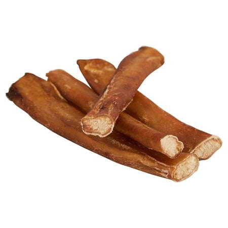 7 Straight Bully Sticks for Dogs [X-Large Thickness] (50 Pack) - Natural Low Odor Bulk Dog Dental Treats Best Thick Pizzle Chew Stix 7 inch Chemical Free