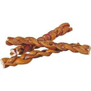 9 Braided Bully Sticks for Dogs (25 Pack) - Natural Bulk Dog Dental Treats & Healthy Chews Chemical Free 9 inch Best Low Odor Pizzle Stix
