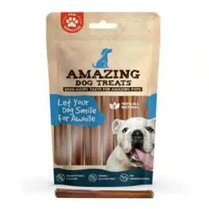 Amazing Dog Treats - 6 Regular Bully Sticks - Rawhide Alternative Dog Chew