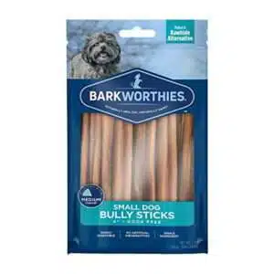 Barkworthies Odor Free Bully Sticks Small Dog Chews 4 in