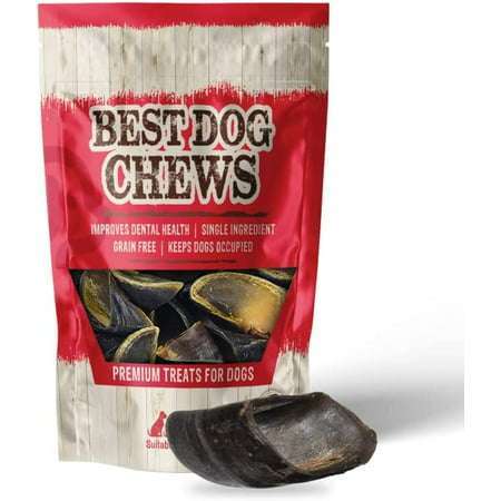 Best Dog Chews Cow Hooves - 100% Natural Delicious Protein Long Lasting Dog Treats Great Alternative to Bully Sticks or Rawhide Dental Chew for Small Medium Large Breeds And Puppies (12 Count)
