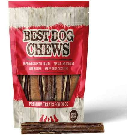 Best Dog Chews Jumbo Bully Sticks for Dogs 100% Natural And Delicious Treats Odor And Rawhide Free Long Lasting Great For Joint & Dental Health For All Breed Sizes Dogs and Puppies - 6 inch (50 Count)