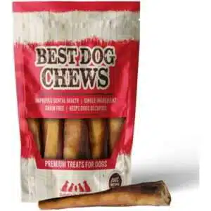 Best Dog Chews Super Jumbo Bully Sticks for Dogs 100% Super Jumbo Natural Long Lasting - Thick Dog Treats with Protein & Vitamins - Grass Fed Beef Sticks for All Breed Sizes - 6 inch (25 Count)