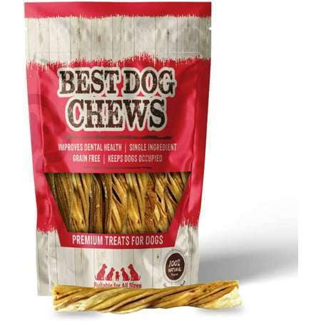 Best Dog Chews Tripe Twists 100% Natural Delicious And Rich In Protein Long Lasting Crunchy Treats Beef Jerky Bully Sticks for All Breed Sizes Dogs And Puppies - 5 Inch (12 Count)