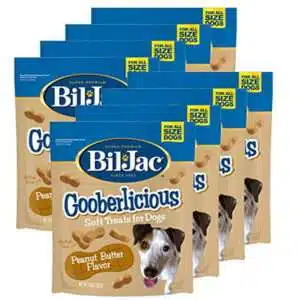 Bil-Jac 840235168607 Gooberlicious Peanut Butter Dog Treats (8 Pack) 10 oz