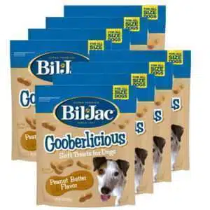 Bil-Jac Gooberlicious Peanut Butter Dog Treats 10 oz 8 Pack