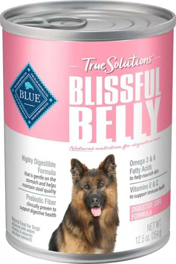 Blue Buffalo True Solutions Blissful Belly Digestive Care Formula Adult Canned Dog Food - 12.5 oz, case of 12