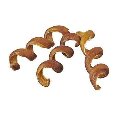 Bully Stick Springs for Dogs (Pack of 50) - Natural Bulk Dog Dental Treats & Healthy Chew Best Thick Low-odor Pizzle Stix Spirals Free Range & Grass Fed Beef