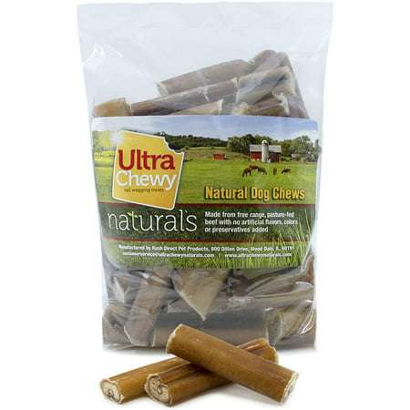 Bully Sticks 2 to 5 - Delicious Treats for Small and Medium Dogs - Natural Bully Stick for Dogs - Fresh Beef Flavor - Bully Sticks Dog Treats - Odor Free - Made in USA - 1 Pound
