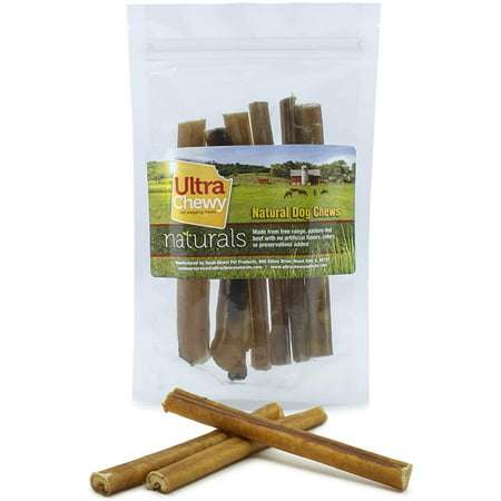 Bully Sticks - 6 inches (6 Unit Per Pack) - Natural Bully Stick Dog Treats Fresh Beef Flavor 100% Beef Chews Grain-Free Odor Free Bully Sticks Dog Treats
