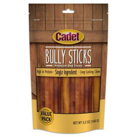 Cadet Bully Sticks Dog Treats 5.2 oz. Value Pack