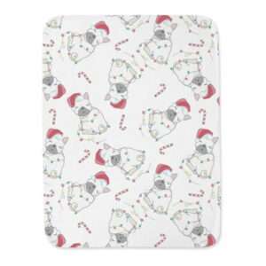 Candy Canes And Christmas Dogs Blanket -Image by Shutterstock