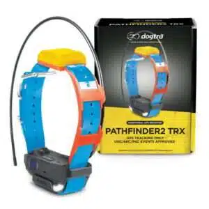 Dogtra Pathfinder 2 TRX Additional Receiver Blue Dog GPS Tracker LED Light Blue Collar SmartWatch Compatible Rechargeable Waterproof Free Maps No Subscription No Monthly Fee Smartphone Required