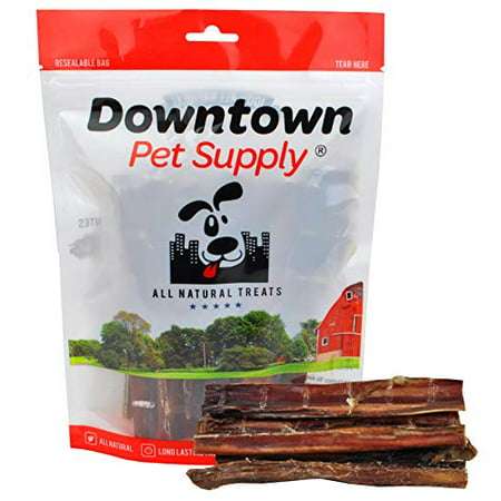 Downtown Pet Supply 6 Inch American Bully Sticks for Dogs Made in USA - Odorless Dog Dental Chew Treats High in Protein Alternative to Rawhides (6 Inch 10 Pack)