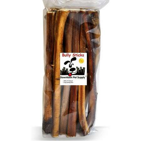 Downtown Pet Supply Bully Sticks For Dogs Thick Rawhide Free Dog Chews 12 24 Pack
