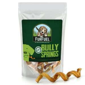HILVGICL Spiral Bully Sticks for Dogs 6 Pack. 5-8 Inch Dog Bully Sticks Spiral are a 1 Ingredient Chew made from Premium Free Range Grass Fed Beef Pizzle. Bully Stick Springs for Dogs.