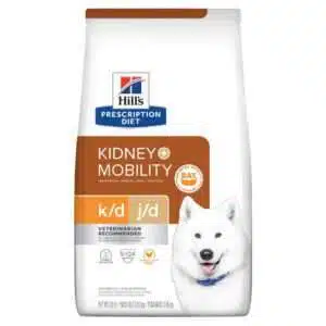 Hill's Prescription Diet Canine k/d + j/d Kidney + Mobility Chicken Flavor Dry Dog Food - 8.5 lb Bag