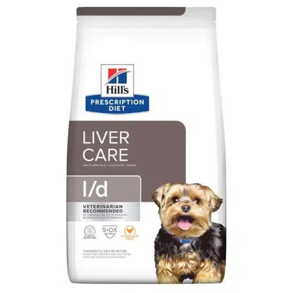 Hill's Prescription Diet Canine l/d Liver Care Chicken Flavor Dry Dog Food - 17.6 lb Bag