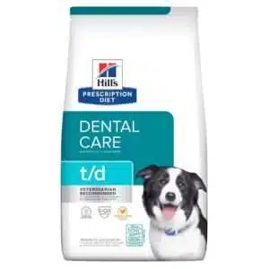 Hill's Prescription Diet Canine t/d Dental Care Chicken Flavor Dry Dog Food - 25 lb Bag