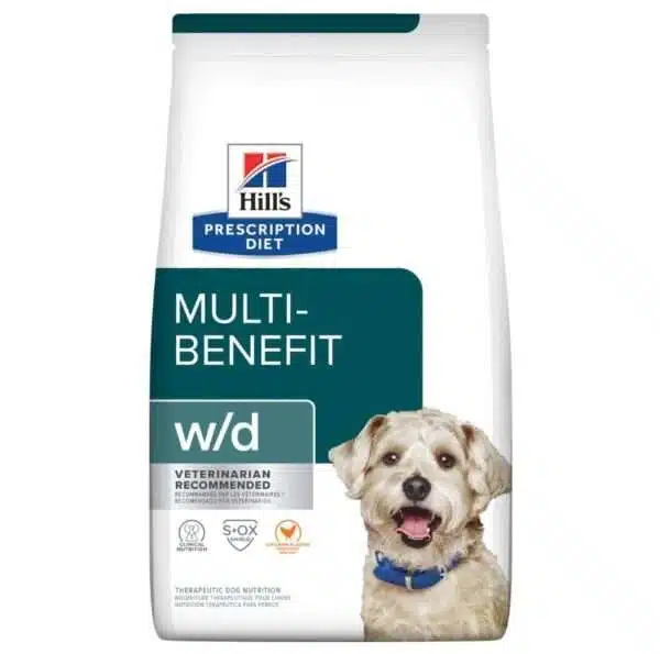 Hill's Prescription Diet Canine w/d Multi-Benefit Chicken Flavor Dry Dog Food - 8.5 lb Bag